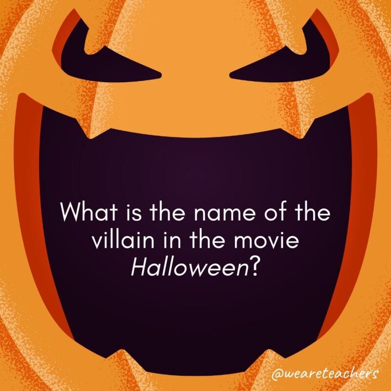 What is the name of the villain in the movie Halloween?