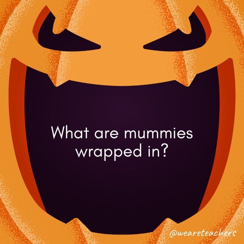 What are mummies wrapped in?