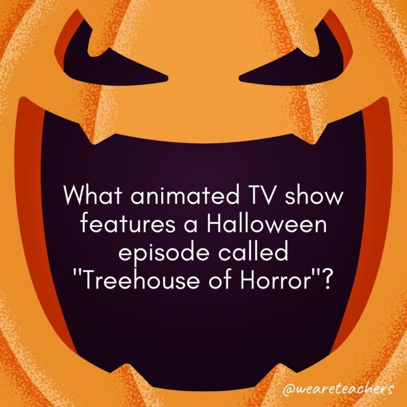 What animated TV show features a Halloween episode called 