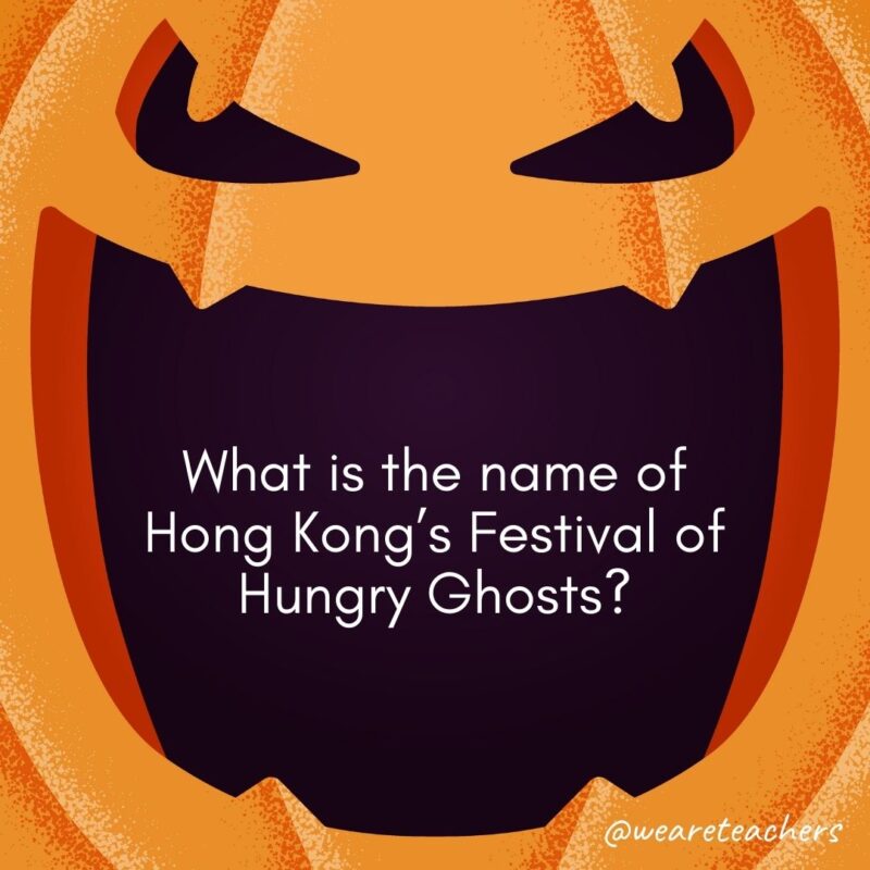 What is the name of Hong Kong’s Festival of Hungry Ghosts?