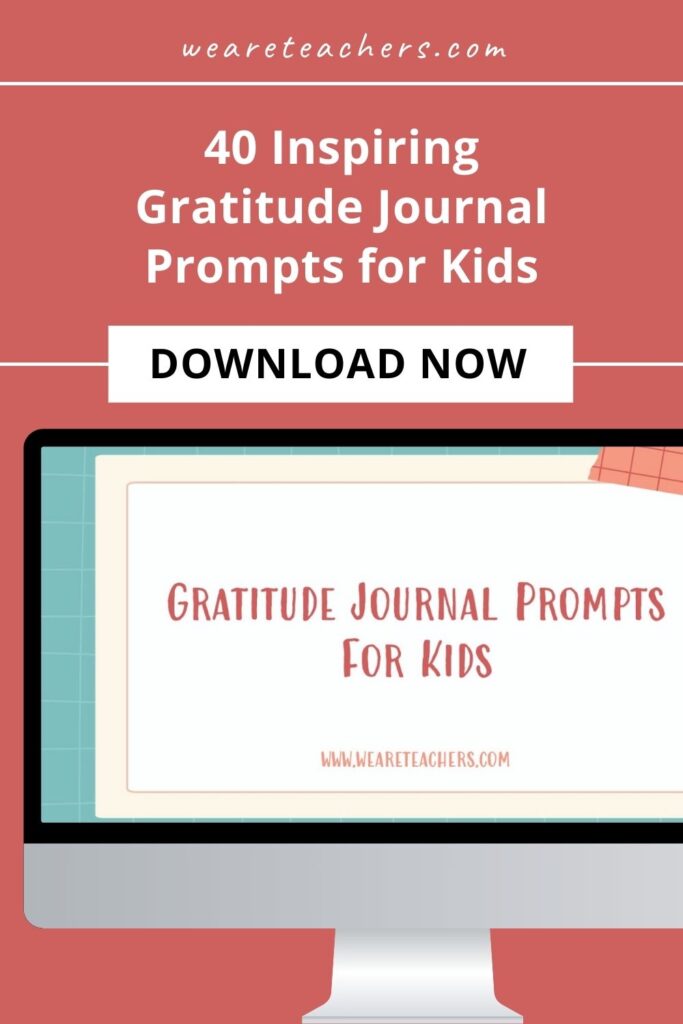 These gratitude journal prompts about friends and family, school, and more get kids thinking about what makes them happy every day.