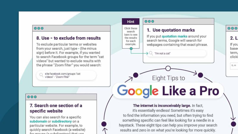 How to Google infographic