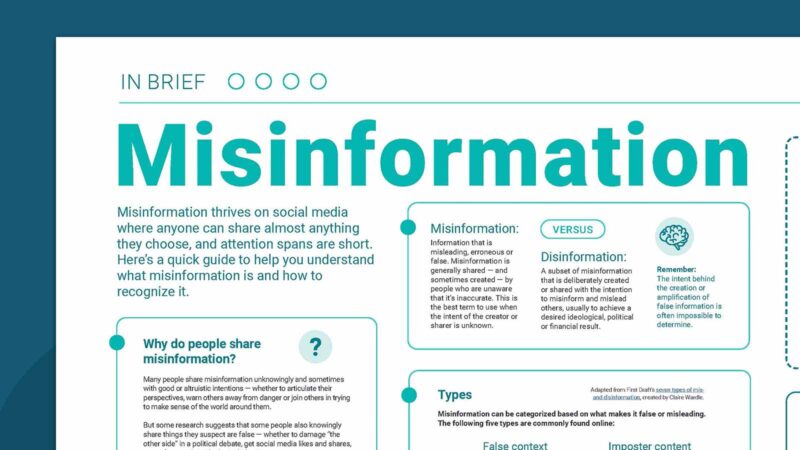 Misinformation infographic