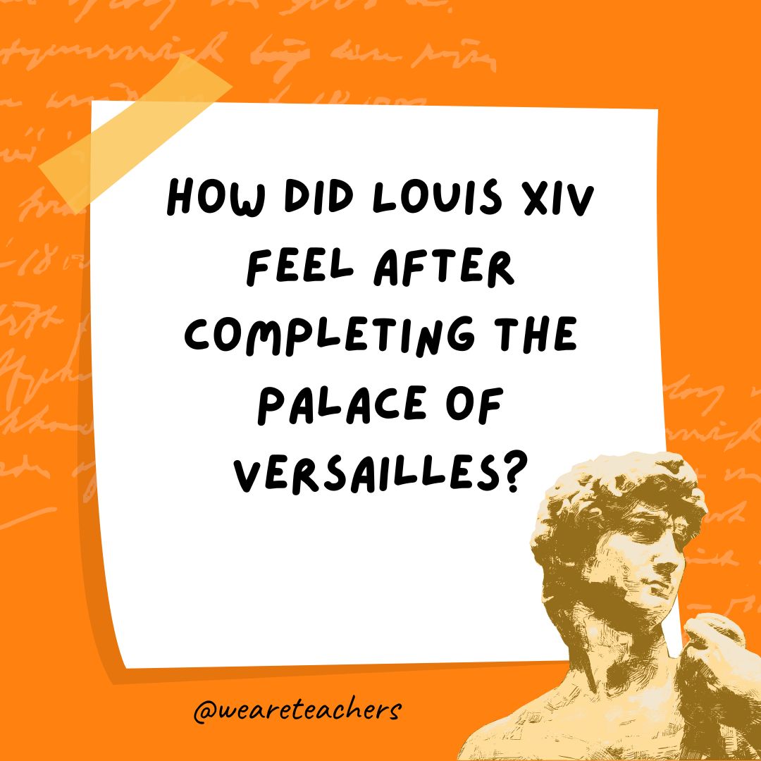 How did Louis XIV feel after completing the Palace of Versailles?