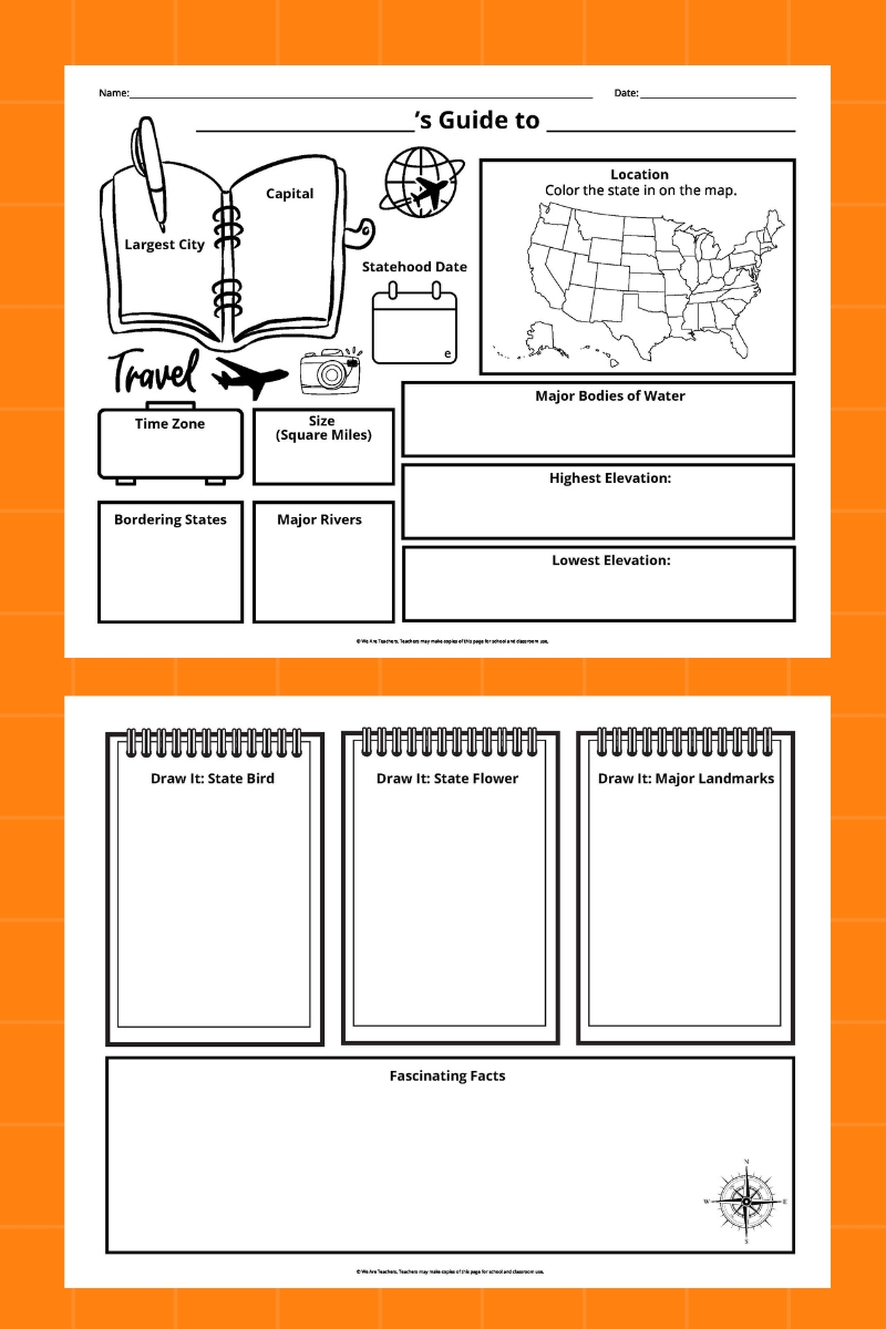 U.S. State Graphic Organizer