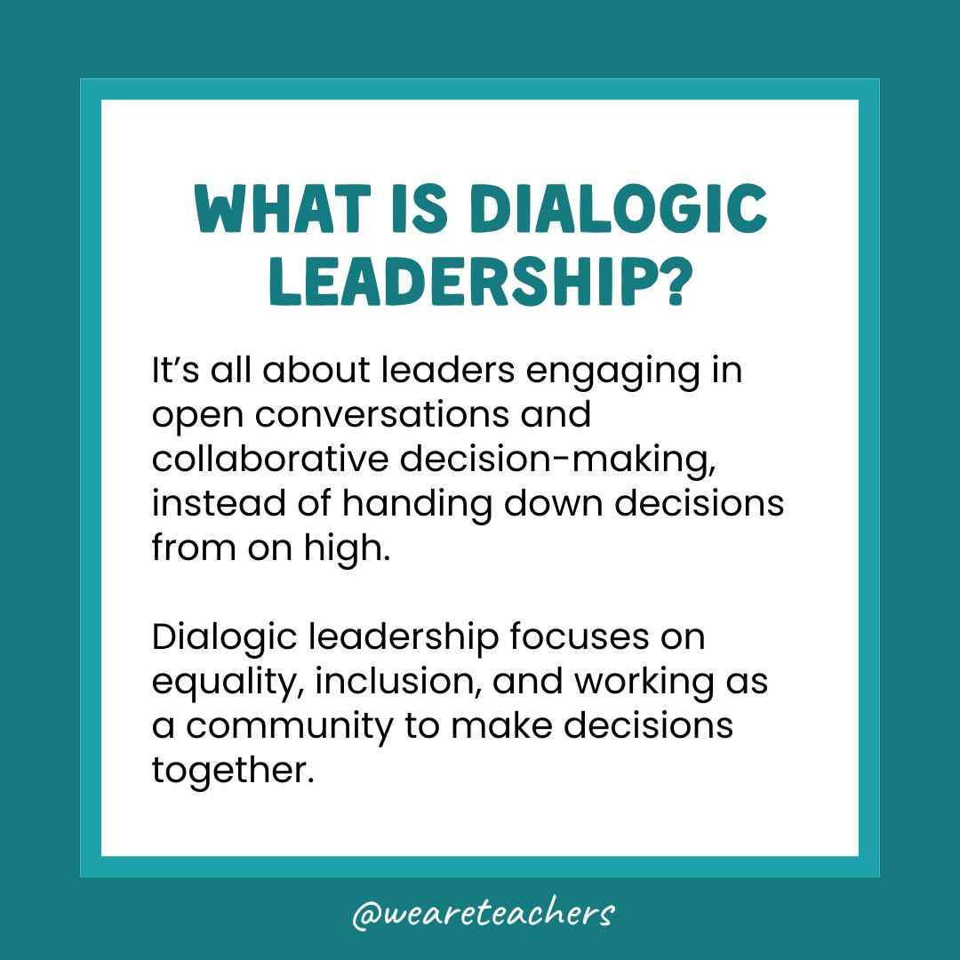 what is dialogic leadership graphic