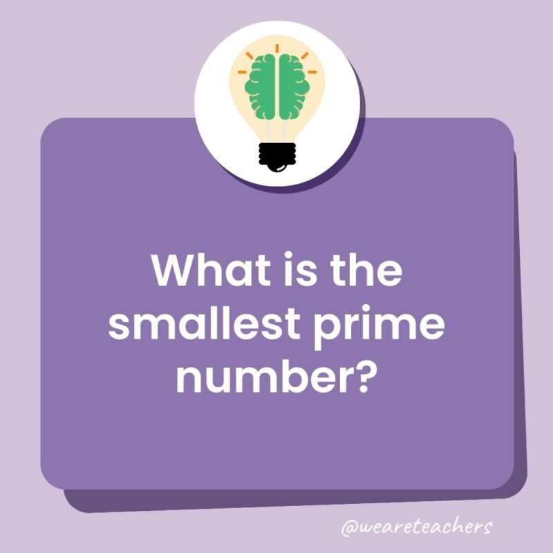 What is the smallest prime number?