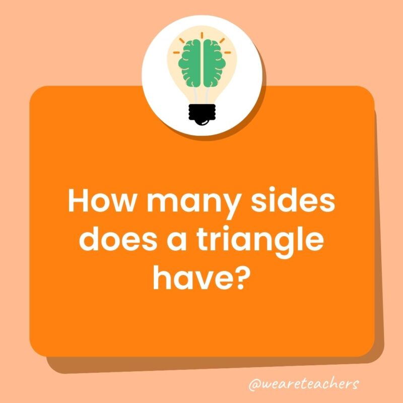 How many sides does a triangle have?