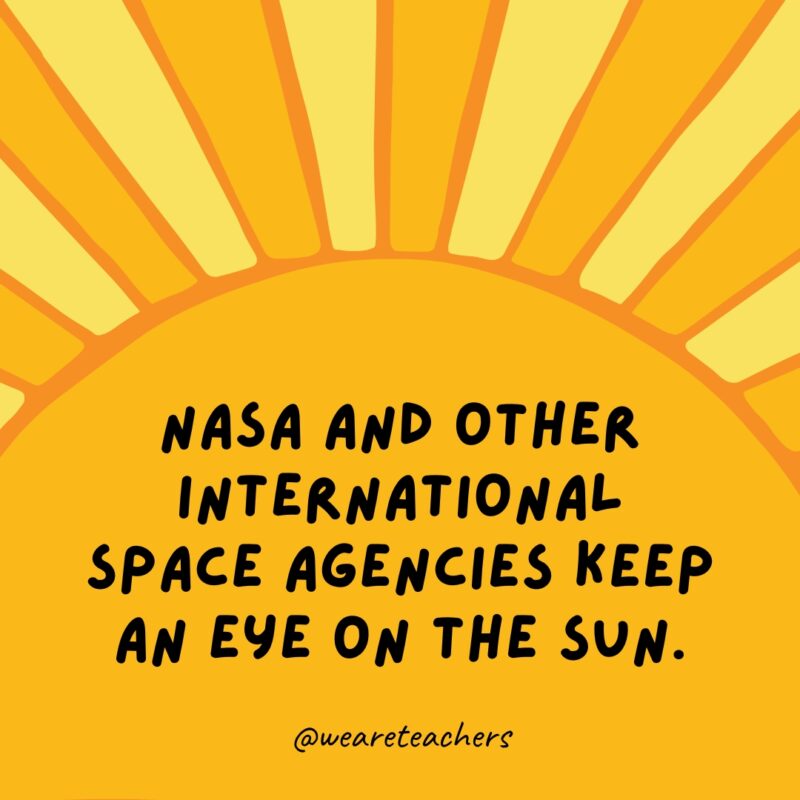 Facts about the sun: NASA and other international space agencies keep an eye on the sun.