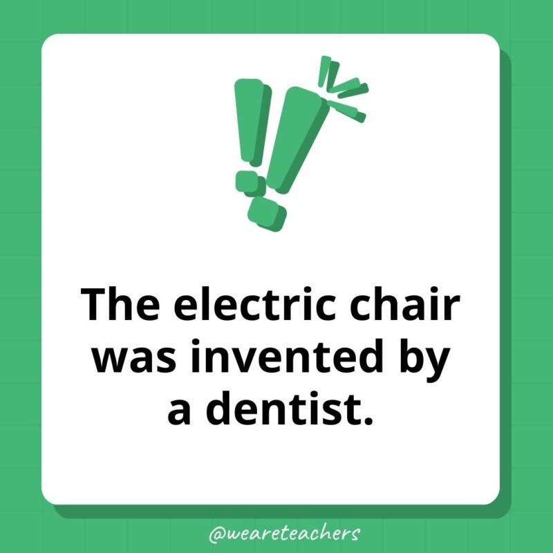 The electric chair was invented by a dentist.