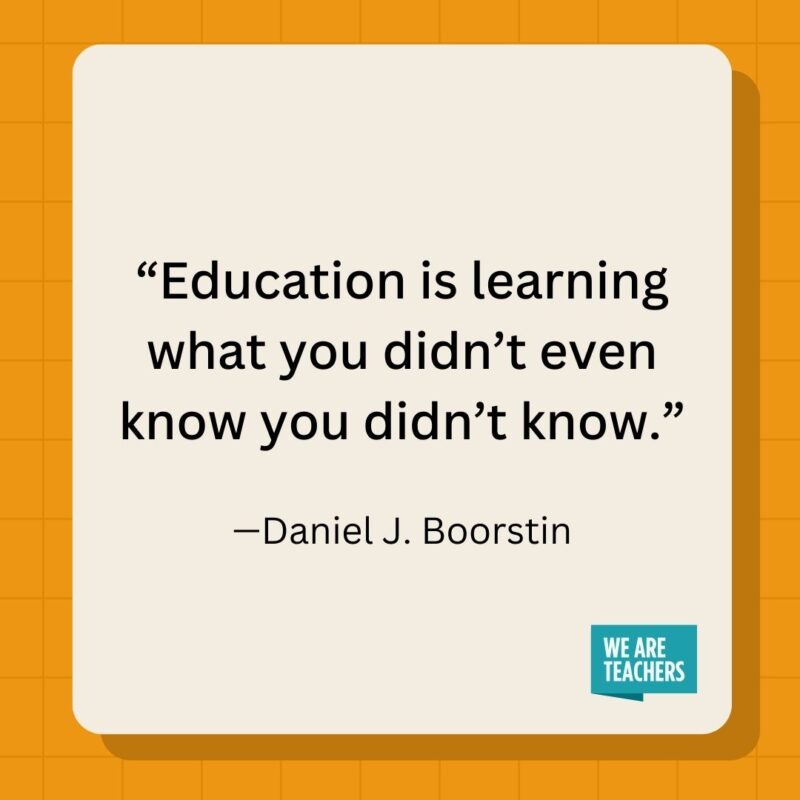 Education is learning what you didn't even know you didn't know.- inspirational quotes