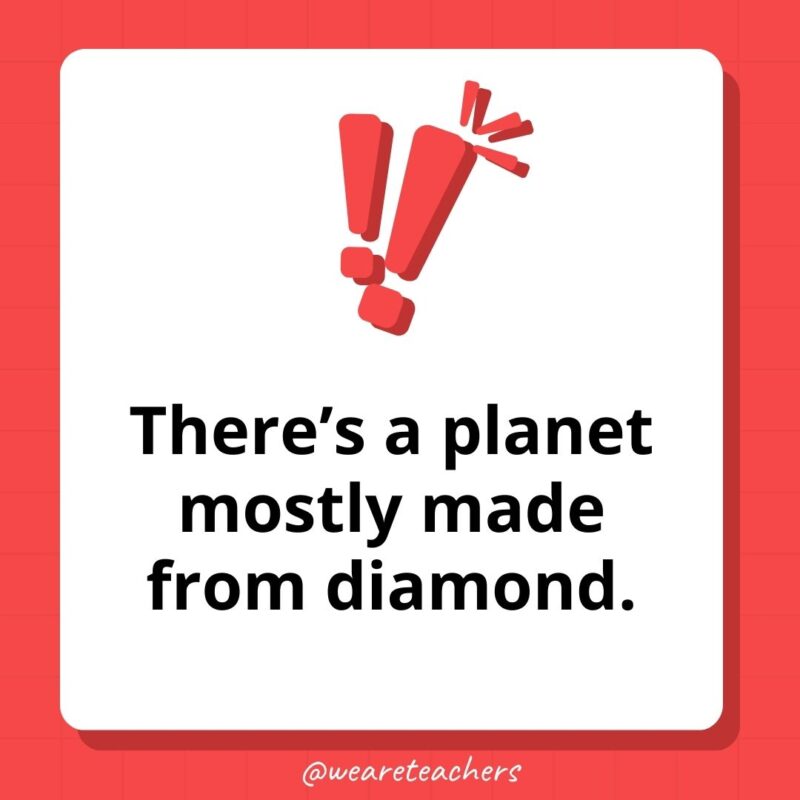 There’s a planet mostly made from diamond.- weird fun facts