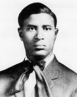 Black and white headshot of inventor Garrett Morgan