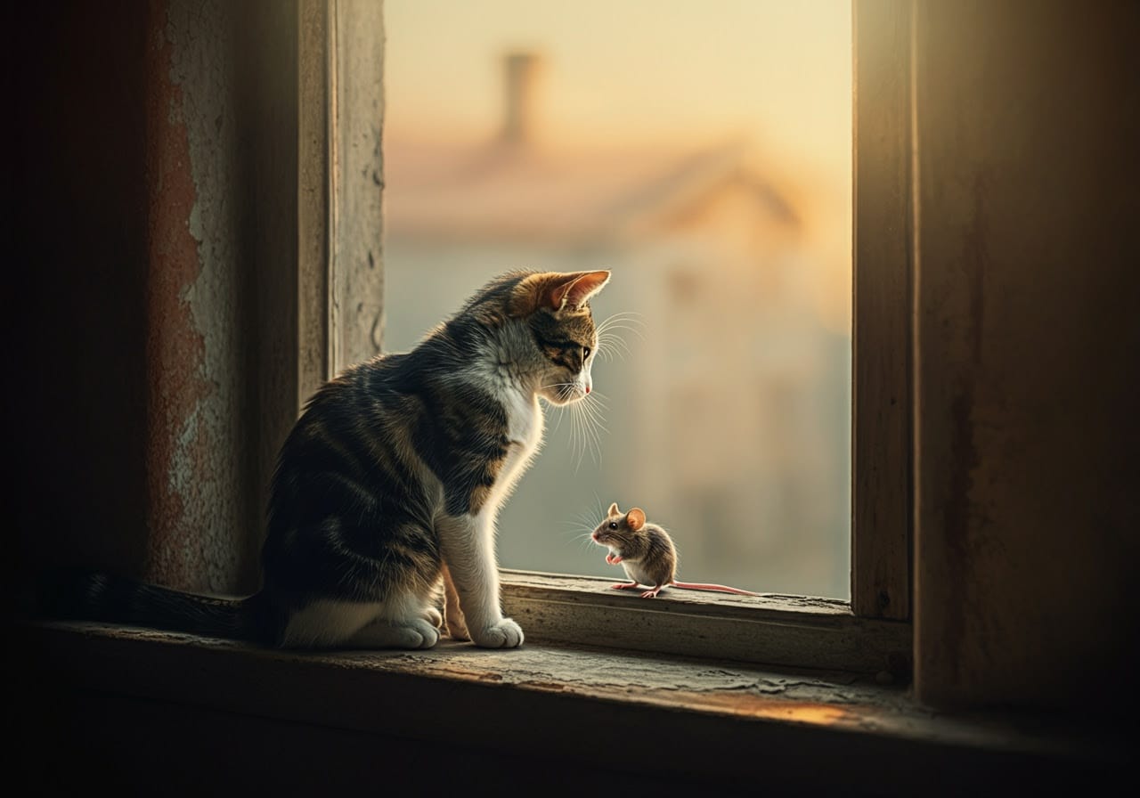 cat and mouse as friends